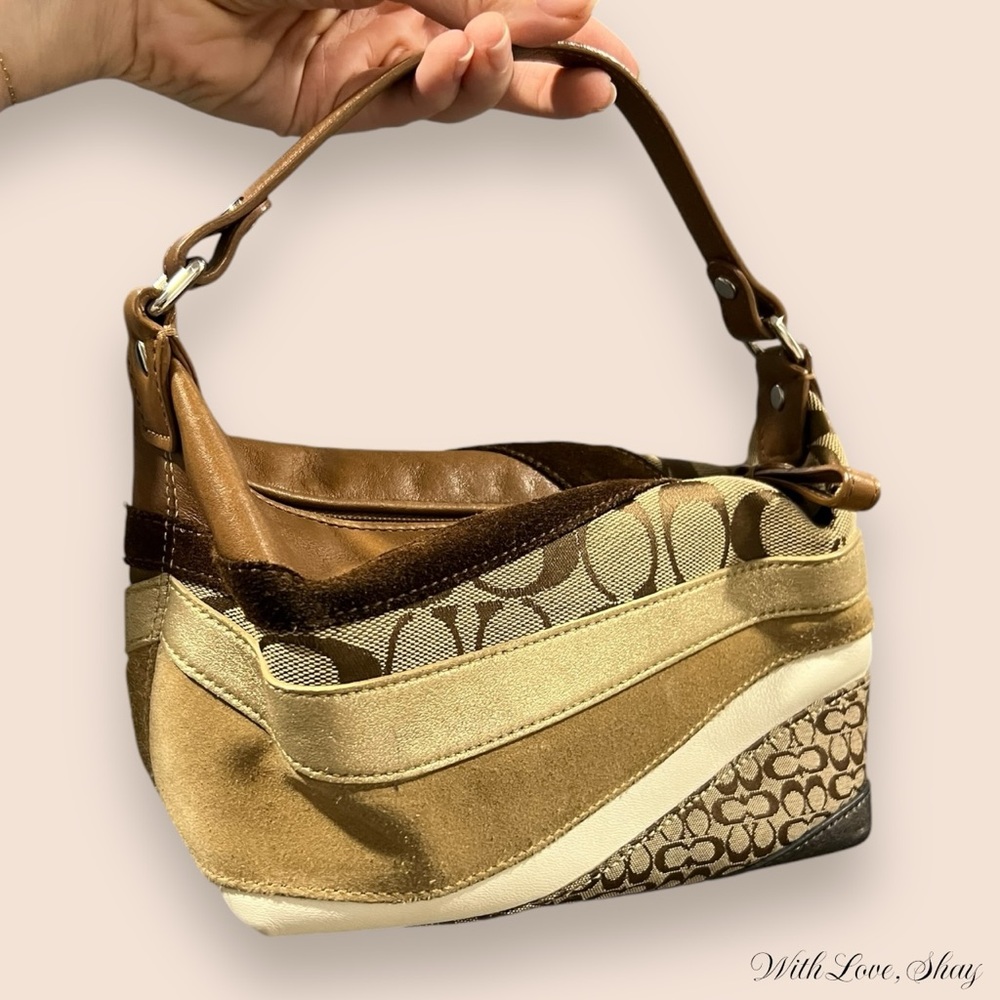 SOLD** Authentic 2006 Y2K Coach patchwork mini bag - Picture 7 of 10